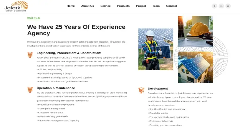 Jalark Solar Solutions Website Case Study - Empowering Renewable Energy Through Innovative Web Solutions